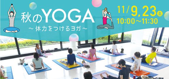 秋のYOGA 11月 ~体力をつけるヨガ~
